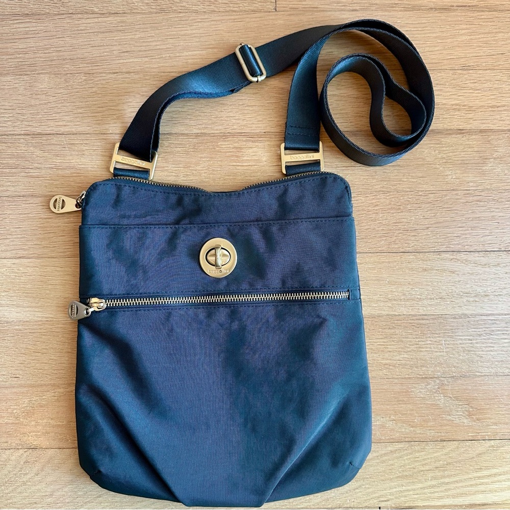 Baggallini -  Nylon Hanover Crossbody Bag, Charcoal Grey